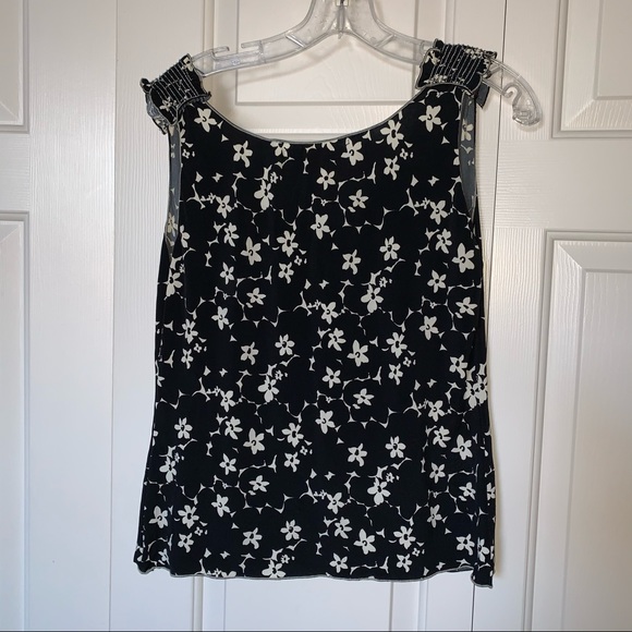 Max Studio floral print top size large - Picture 2 of 3